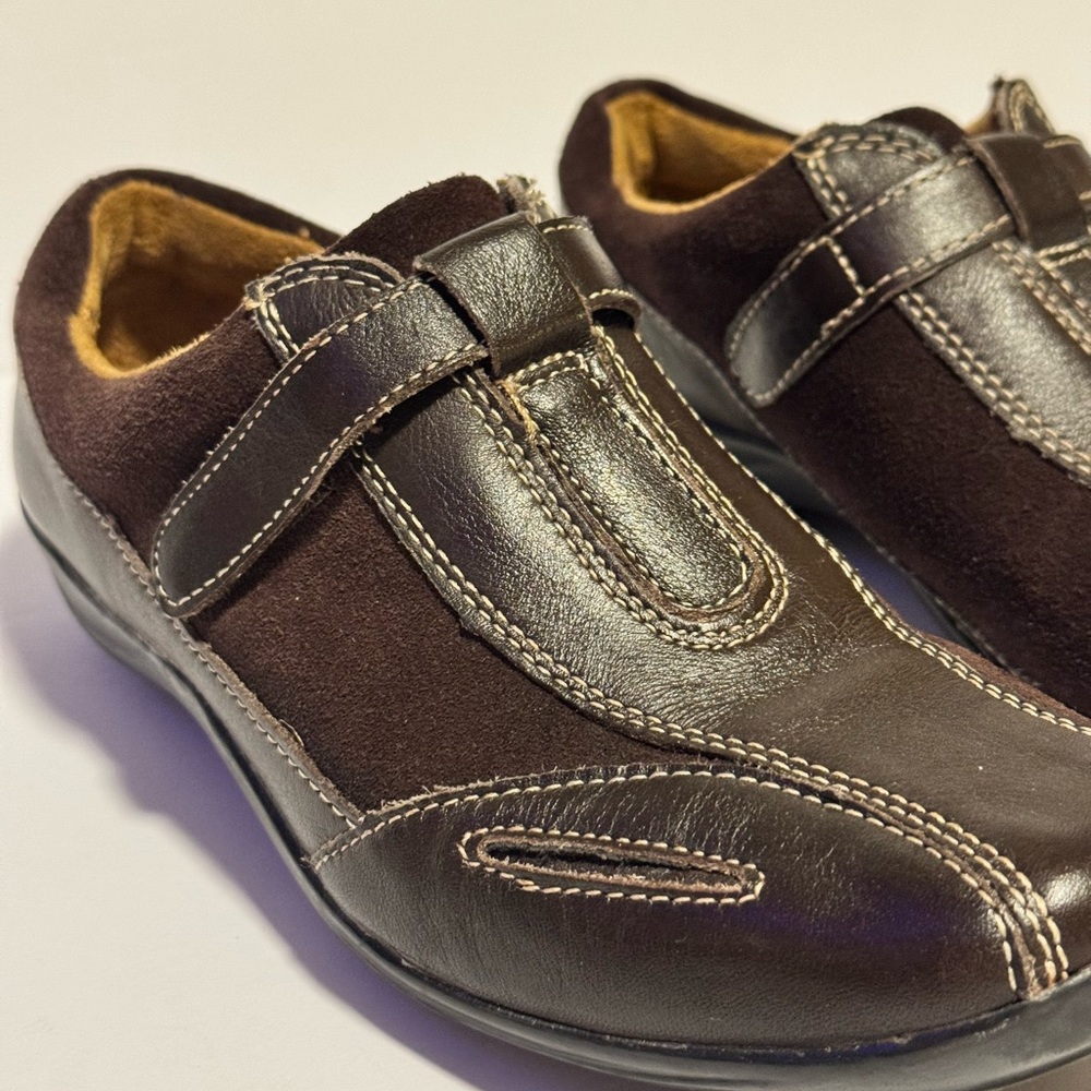 Natural Soul by Naturalizer Frazier Shoes Women’s 6M Brown Suede Slip-Ons